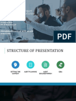 Bank Branch Audit - Planning, Documentation - 10.3.23 PDF