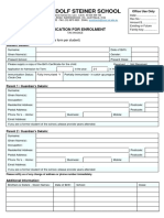 MRSS Application For Enrolment Form