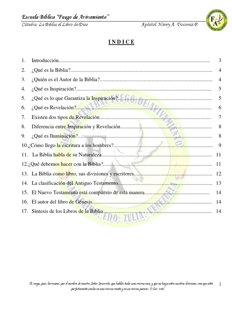 La Biblia: Manual Divino de Vida | PDF | Biblia | Libros de crónicas