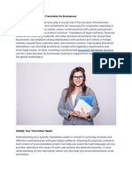 Document Translation Services PDF