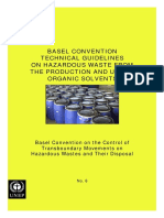 Technical Guidelines On Hazardous Waste From The Production and Use of Organic Solvents Y6 PDF