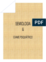 Semiologia e exame psiquiátrico