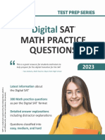 Digital SAT Math Practice Questions