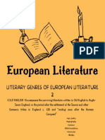 Literary Genres of European Literature 2