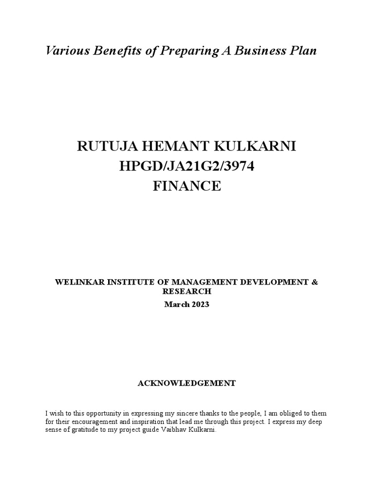 Nirmiti Word Presentation PDF Business Plan Feasibility Study