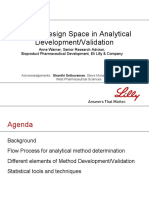 Role of Design Space in Analytical Development/Validation