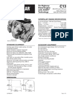 Caterpillar C13 Engine Specs PDF