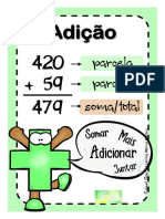 Operações matemáticas básicas adição, subtração, multiplicação e divisão