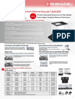 Shimadzu Shi Am Price List 1st April 2018