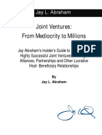 From Mediocrity To Millions - Joint Ventures PDF