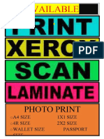 Photo Printing, Design & Rush Services