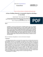 Advance Building Materials in Sustainable High-Rise Buildings - A Case Study