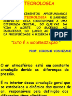 Conhecimentos sobre meteorologia e formação de frentes