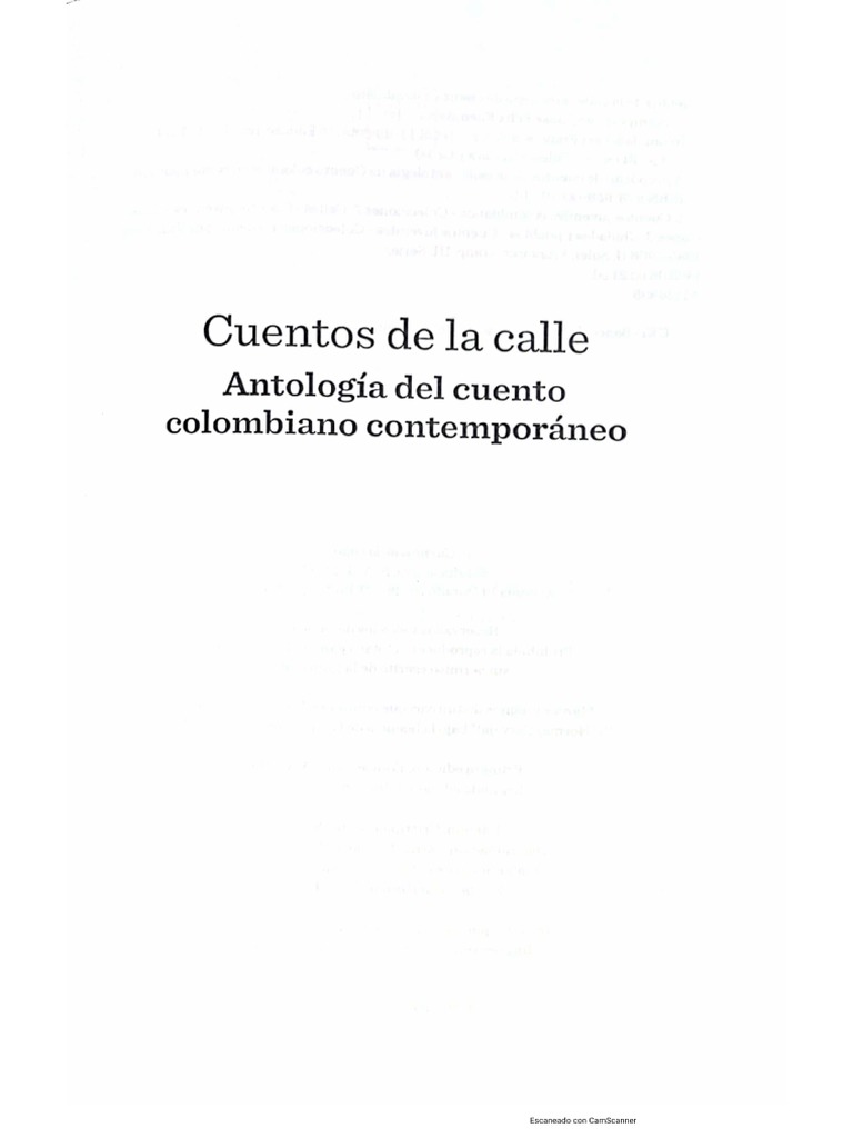 Cuentos De La Calle Pdf Pdf