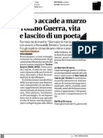 Tonino Guerra, vita e lascito di un poeta - Il Corriere di Romagna del 15 marzo 2023