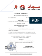 Carlift Agreement - DEDAR MIDDLE EAST FZ LLC