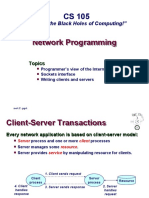 CS 105 Network Programming Topics