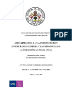 Aproximación A Una Intersección Entre Reggio Emilia y La Pedagogía de Creatividad Musical