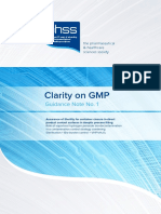 PHSS Clarity On GMP Guidance Note 1 Assurance of Sterility For Container Closure In-Direct