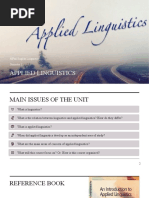 Applied Linguistics An Introduction