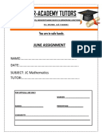 Science Double Award Paper1 October Test