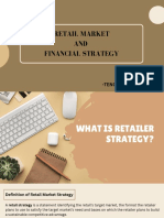 RETAIL MARKET AND FINANCIAL STRATEGY