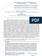 Theoretical and Methodological Foundations of Teaching Written Translation Based On Information Technologies
