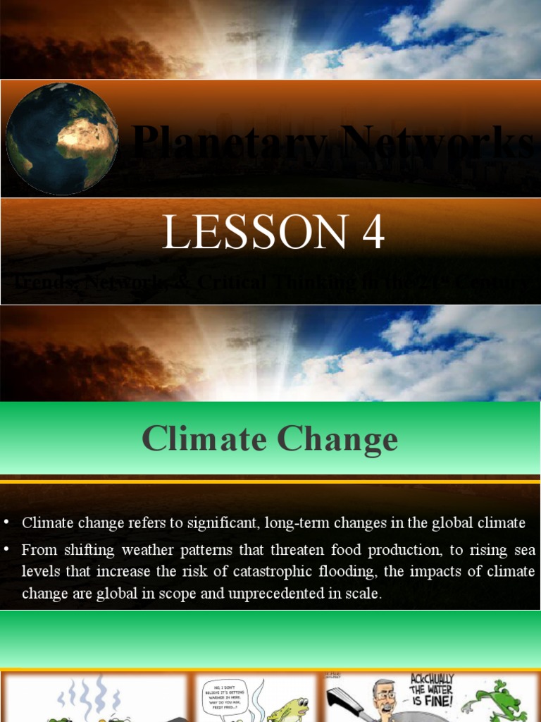Planetary Networks and Climate Change | PDF | Climate Change | Waste