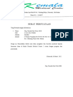 Surat Pernyataan Klinik Kemala Imunisasi Dasar