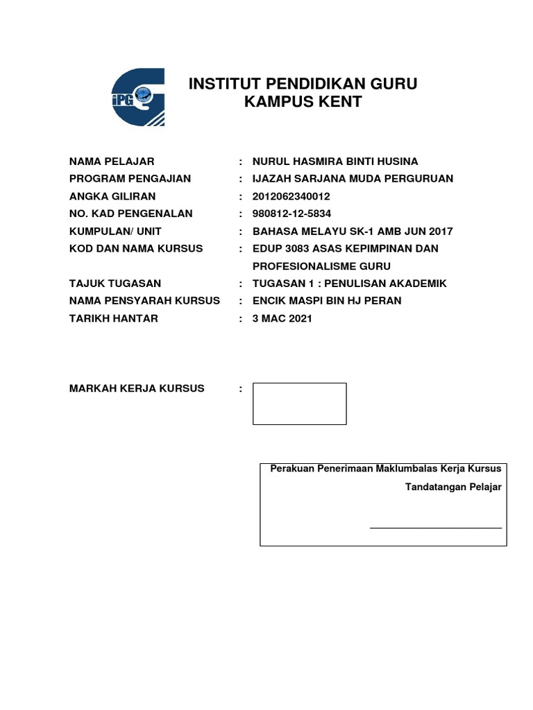 Tugasan 1 Laporan Temu Bual-Bm1 - Nurul Hasmira | PDF