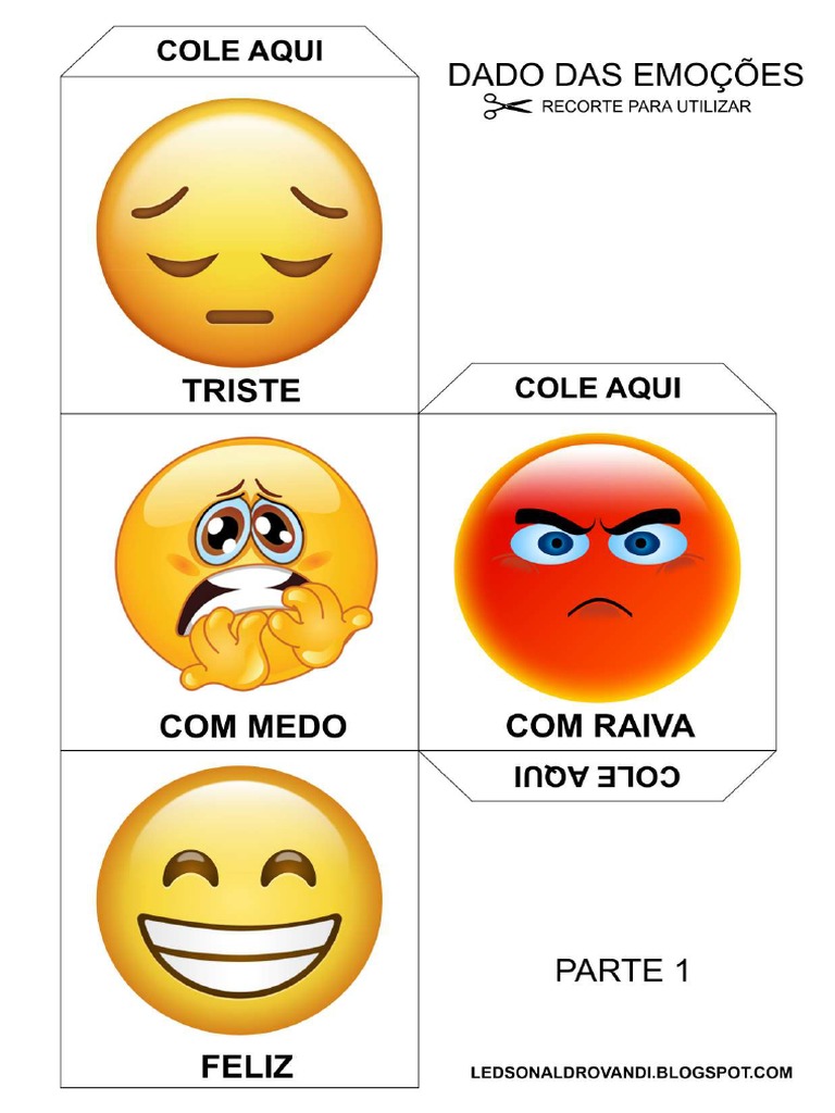 Dado Das Emocoes | PDF, image size:768x1024