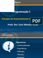 Princípios de Algoritmos para Resolução de Problemas