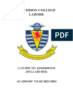 Httpsaitchison - Edu.pkschool - Docadmission 2023syllabus Admission Testing Guide 2023 24 v3 PDF