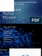 University of Sciences and Technology Houari Boumediene: Condensed Matter Physics