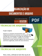 Organização de Documentos e Arquivo: Prefº. Arnaldo Dos Santos Filho