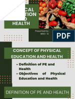 Physical Education and Health - REPORT