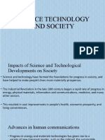 Impacts of Science and Technology on Society