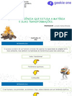 Matéria e Energia 1 Ano - Aula 02