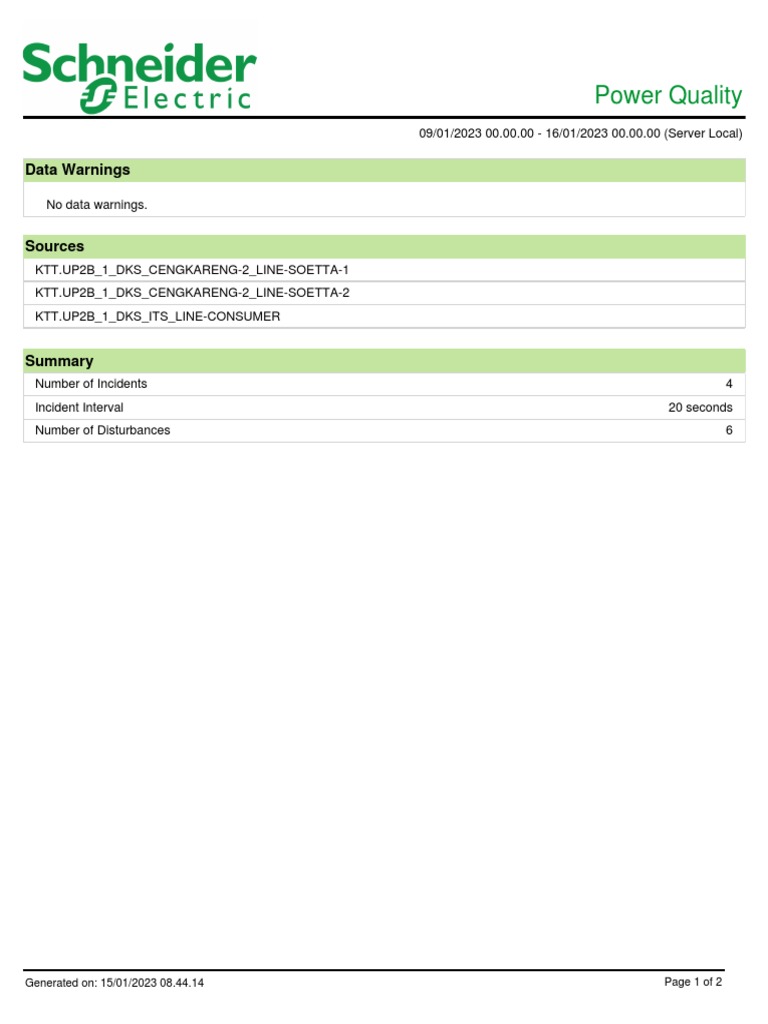 Power Quality Report PDF Computing Computer Engineering
