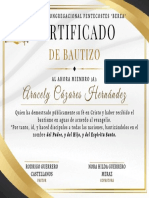 Certificado: de Bautizo