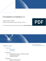 CERN Statistics Tutorial 2018 PDF