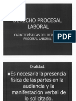 +DERECHO PROCESAL LABORAL Caracteristicas Del Derecho Procesal Laboral+