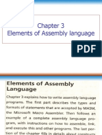 Chapter 3-Elements of Assembler language