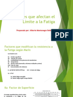 Factores que afectan el límite a la fatiga: K, Se, S'e