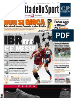 La Gazzetta Dello Sport Del 26 Agosto 2011