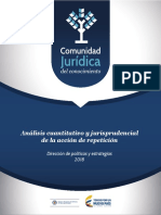 Análisis Cuantitativo y Jurisprudencial de La Acción de Repetición PDF