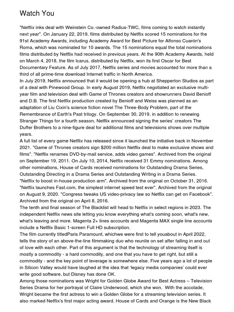 Watch Together On Netflix Youtube HBO Max Moreyuxkd PDF PDF Netflix Mass Media