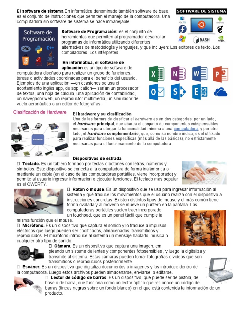 Guía Básica de Software y Hardware | PDF | Software de la aplicacion ...