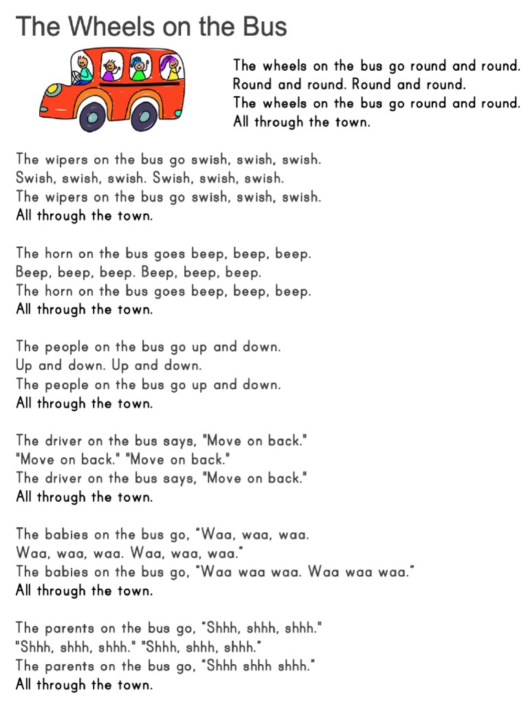 The Wheels On The Bus PDF