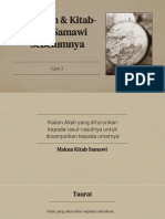 Topik 3 Al-Quran & Kitab Samawi Sebelumnya